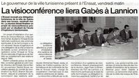 La visioconférence liera Gabès à Lannion