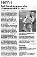 Tennis. Cyril Gesnot règne en maître sur la terre battue du Snuc