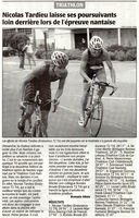Cyclisme. Nicolas Tardieu laisse ses poursuivants loin derrière lors l'épreuve nantaise