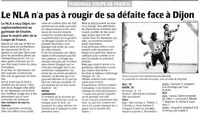 Handball. Le NLA n'a pas à rougir de sa défaite face à Dijon