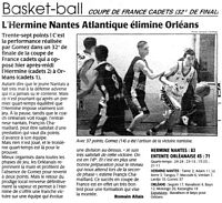 Basket-ball. L'Hermine Nantes Atlantique élimine Orléans